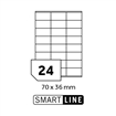 Etikety 70x36 mm - 24 etiket / list - balení:100 archů