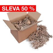 Kartonová střiž - drť na fixaci / objem balení 0,226 m3, cca 10kg