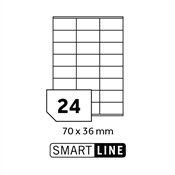 Etikety 70x36 mm - 24 etiket / list - balení:100 archů